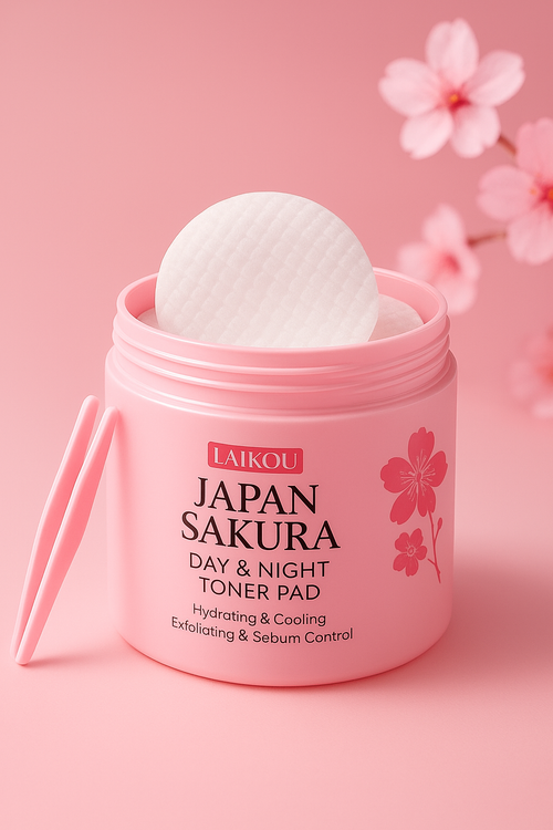 ✨ Sakura Day & Night Toner Pads – Douceur, Hydratation, Éclat